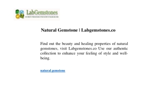 Natural Gemstone Labgemstones.co