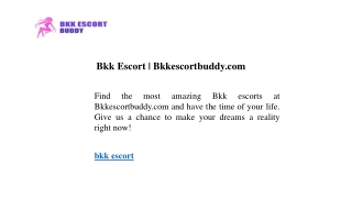 bkk escort bkkescortbuddy com