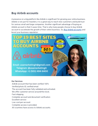 buy airbnb accounts