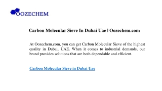 carbon molecular sieve in dubai uae oozechem com
