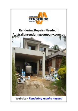 Rendering Repairs Needed  Australianrenderingcompany.com.au