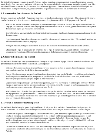 Vêtements de football pour le flag football : quelles sont les différences ? Mai