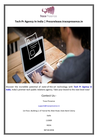 tech pr agency in india pressrelease