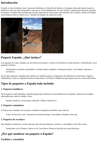 Una experiencia única para toda la familia: descubre nuestros paquetes