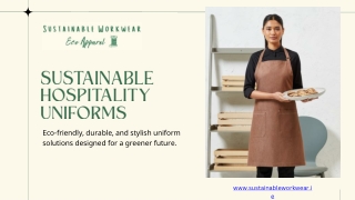 Sustainable Hospitality Workwear for the Hospitality Industry
