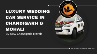 Luxury Wedding Car Service in Chandigarh & Mohali | New Chandigarh Travels