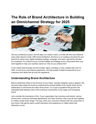 The Role of Brand Architecture in Building an Omnichannel Strategy for 2025