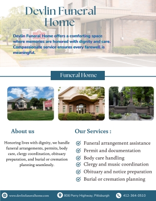 Affordable Funeral Home Services in Pittsburgh That Provide Peace of Mind
