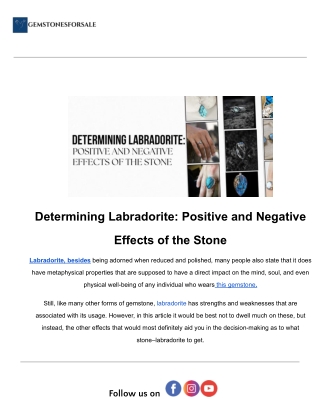 Determining Labradorite_ Positive and Negative Effects of the Stone.docx