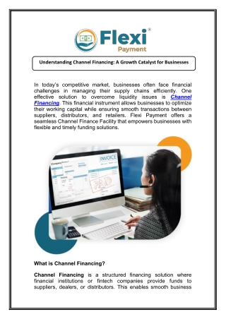 Boost Liquidity Fast with Channel Financing Facility