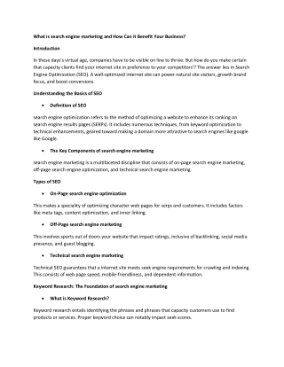 what is search engine marketing