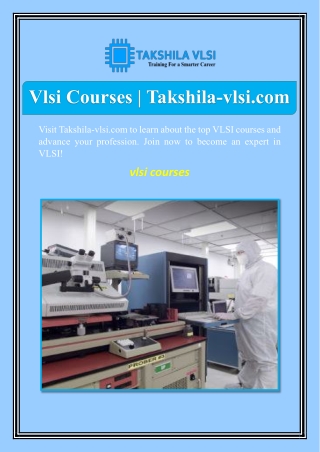 vlsi courses takshila vlsi com
