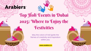 Top Holi Events in Dubai 2025 Where to Enjoy the Festivities