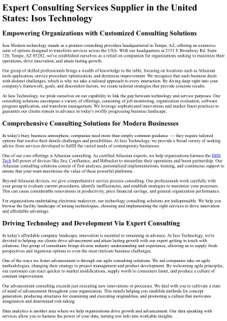 expert consulting services supplier in the united