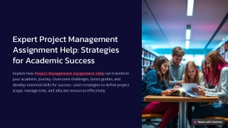 Expert Project Management Assignment Help Strategies for Academic Success