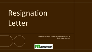 resignation letter
