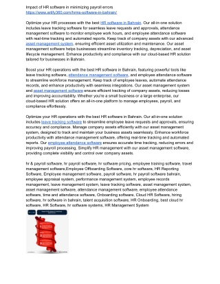 impact of hr software in minimizing payroll