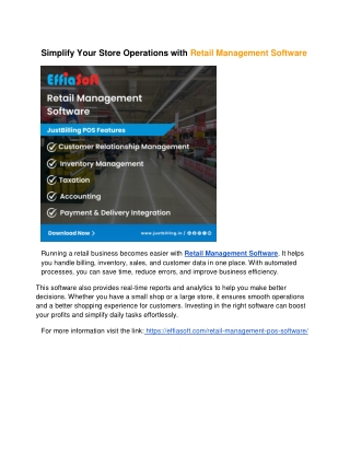 Retail Management Software