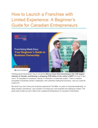 How to Launch a Franchise with Limited Experience_ A Beginner’s Guide for Canadian Entrepreneurs
