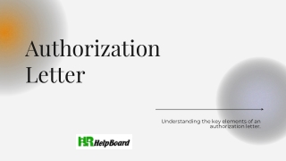 authorization letter