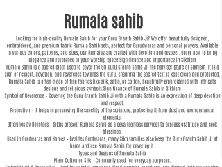 rumala sahib
