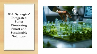 Web Synergies' Integrated Suite Pioneering Smart and Sustainable Solutions