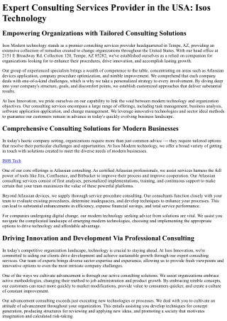 expert consulting services provider