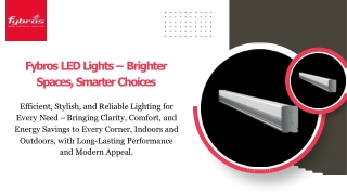 fybros led lights brighter spaces smarter choices
