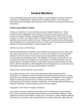 Central Monitors