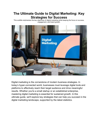 The Ultimate Guide to Digital Marketing_ Key Strategies for Success