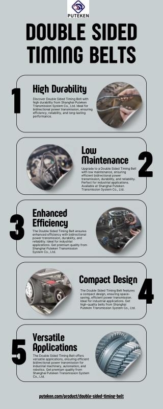 High-Performance Double Sided Timing Belt | Durable & Efficient Drive Solution