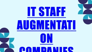 it staff augmentation companies