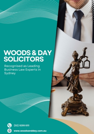 Woods & Day Solicitors Recognised as Leading Business Law Experts in Sydney
