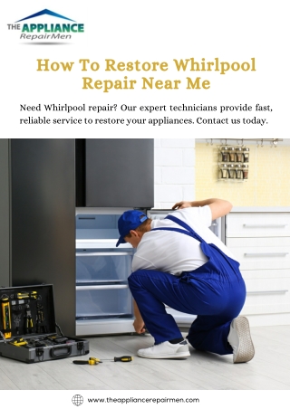Same-Day Whirlpool Repair Service in Your Area - The Appliance Repairmen