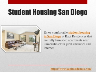Student Housing San Diego