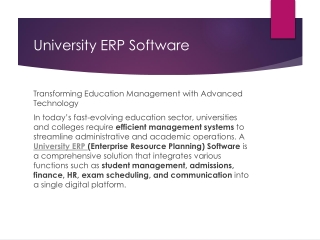 university erp software