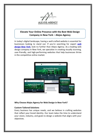Trusted Web Design Company New York for Success