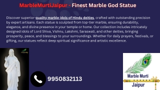 MarbleMurtiJaipur - Finest Marble God Statue