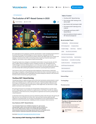The Evolution of NFT-Based Games in 2025