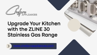 ZLINE 30 Gas Range – Classic Stainless Steel 4-Burner