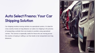auto select fresno your car shipping solution
