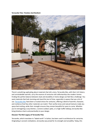 Terracotta Tiles