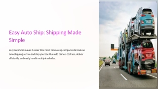 easy auto ship shipping made simple