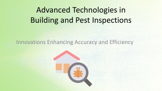 Advanced Technologies in Building and Pest Inspection Caboolture