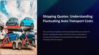 shipping quotes understanding fluctuating auto