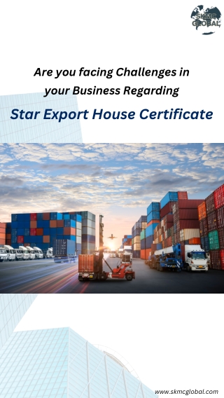 Star Export House Certificate