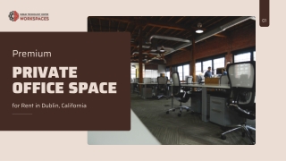 Premium Private Office Space for Rent in Dublin, California