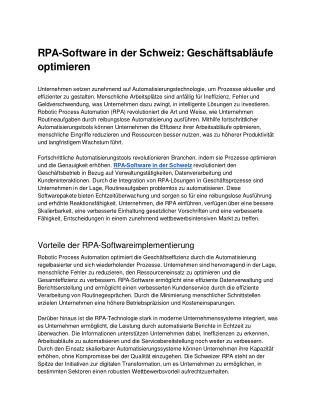 rpa software in der schweiz gesch ftsabl