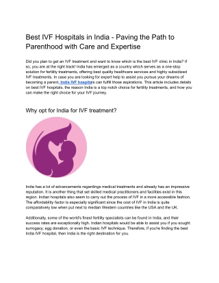 Best IVF Doctor for Your Fertility Journey