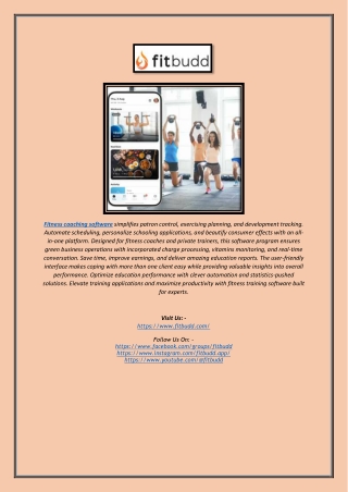 fitness coaching software simplifies patron